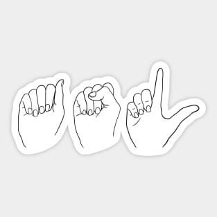 ASL Sticker